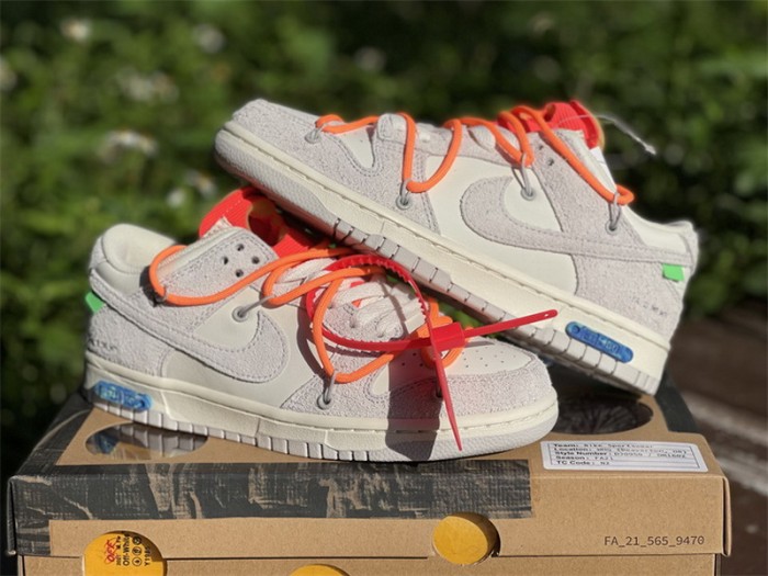 Authentic OFF-WHITE x Nike Dunk Low “The 50” DM0950 116