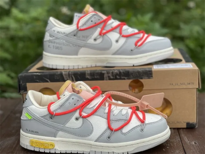 Authentic OFF-WHITE x Nike Dunk Low “The 50” DM1602 110