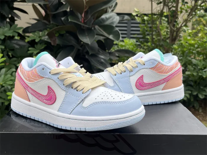 Authentic Air Jordan 1 Low SE “Sashiko Multi-Color