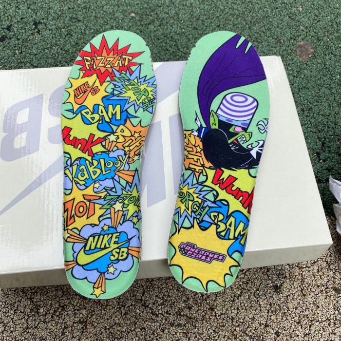 Authentic The Powerpuff Girls × Nike SB Dunk Low Pro QS Buttercup