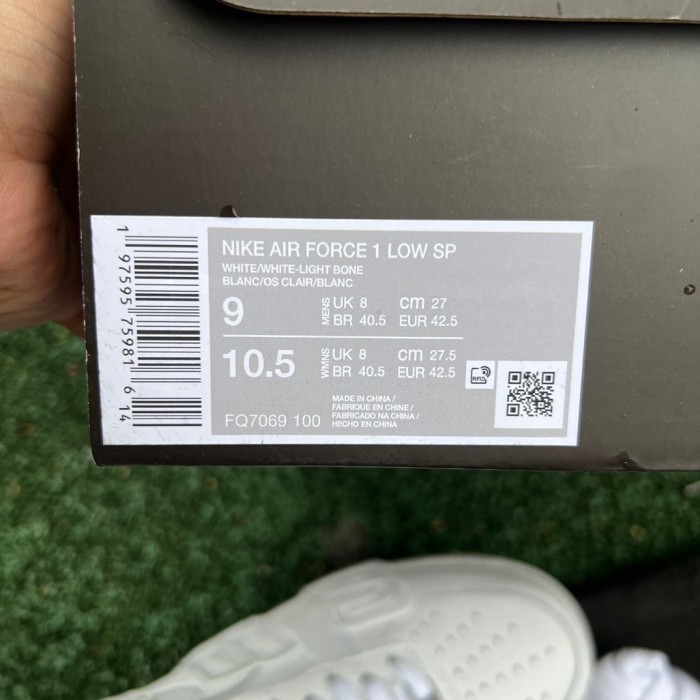 Authentic CPFM x Nike Air Force 1 Low White