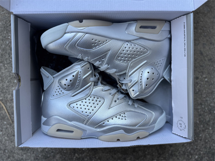 Authentic Air Jordan 6 Retro PSG Paris Saint-Germain Silver