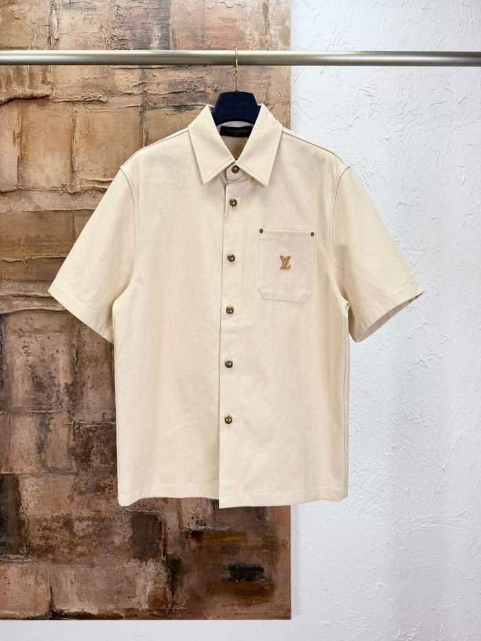LV Shirt High End Quality-1461
