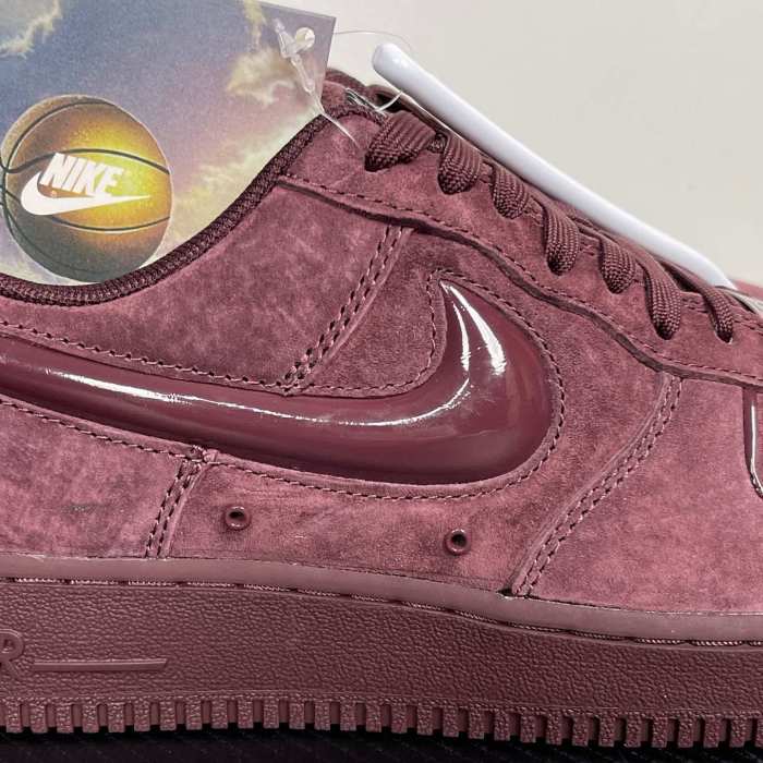 Authentic Nike Air Force 1 Low '07 Burgundy Crush