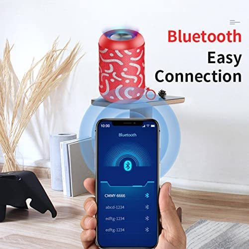 NC Super Bluetooth Speaker-360 Surround Sound, Wireless Dual Pairing, 25W Stereo, Bass, 20H Battery, IPX4 Waterproof, Outdoor Sports, Portable Bluetooth