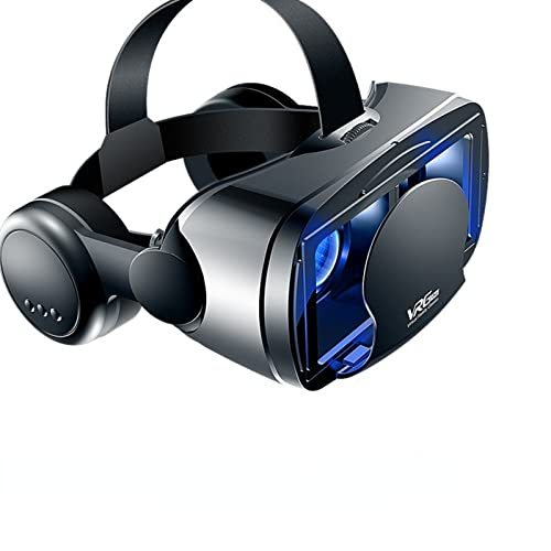 NC The Virtual Reality 3D VR Headset is Suitable for Movies and Video Games IMAX, and The 3D VR Glasses Helmet is Compatible with iPhone and Android 5-7 Inch Mobile Phones.