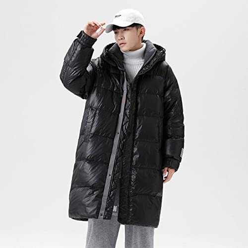 NC Down Jacket Men's Autumn and Winter Casual Fashion Brand Mid-Length Loose Hooded Jacket Men's Jacket