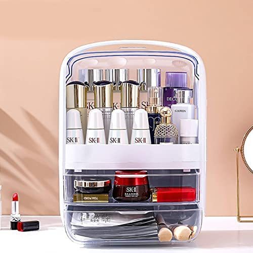 NC Cosmetic Storage Box Portable Dust-Proof Drawer Type Dressing Table Lipstick Mask Skin Care Product Desktop Storage Box