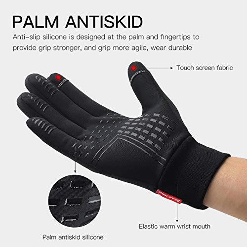 NC Winter Outdoor Sports Running Glove Warm Touch Screen Gym Fitness Full Finger Gloves for Men Women Knitted Magic Gloves