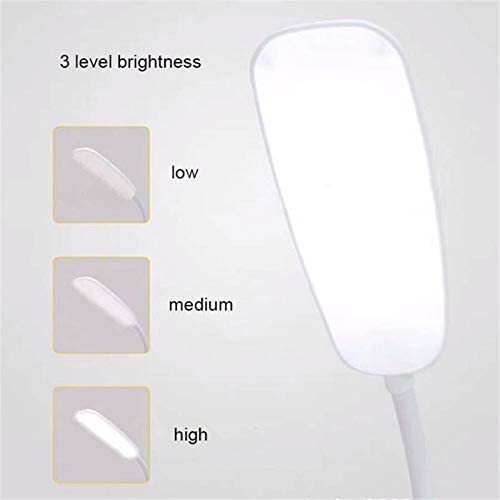 NC L E D Table Lamp Foldable Dimmable Touch Table Lamp with Flexible Gooseneck 3 Brightness, Compact and Portable Dormitory Lamp, Study Room, Office and Bedroom, Eye Protection and Energy Saving