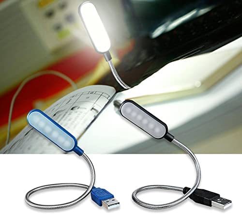 NC Portable USB LED Mini Book Light Reading Lamp Desk Lamp with 6 LED Lights, USB Light is Suitable for Mobile Power Notebook Bedroom Lights