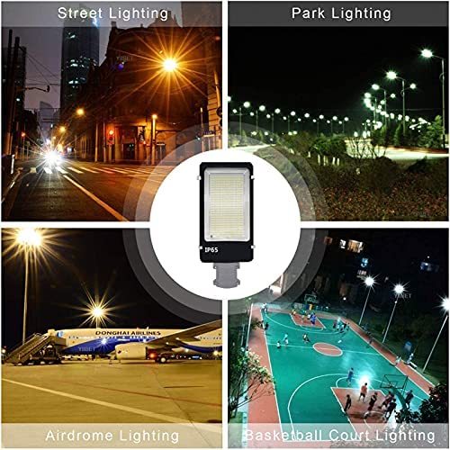 2500W Solar Street Lights，LED Solar Powered Street Light Outdoor Dusk to Dawn Light with Remote Control, Wireless, Waterproof Solar Flood Light for Parking Lot, Yard, Garage and Garden