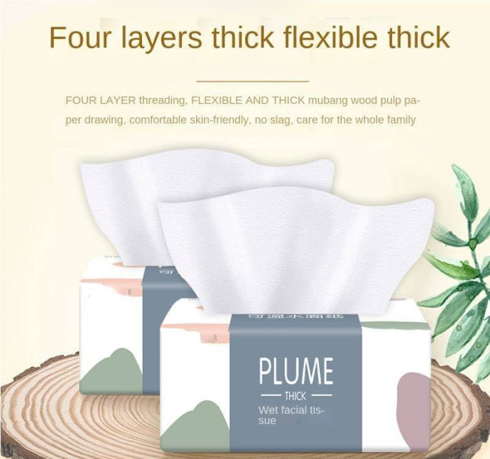 FCL 80 packs of virgin wood pulp tissue paper napkins paper napkins home family pack