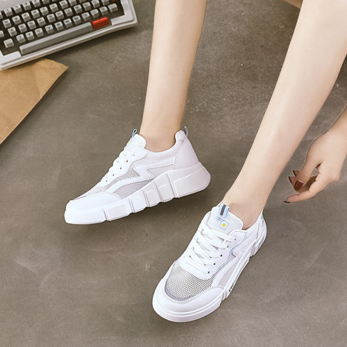 Women's breathable mesh shoes, casual sports shoes, comfortable all-match sneakers, fashionable and trendy travel shoes