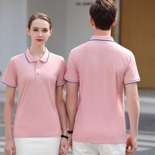 Summer lapel uniform polo shirts, casual t-shirts, business work t-shirts, formal bottoming shirts, unisex work clothes
