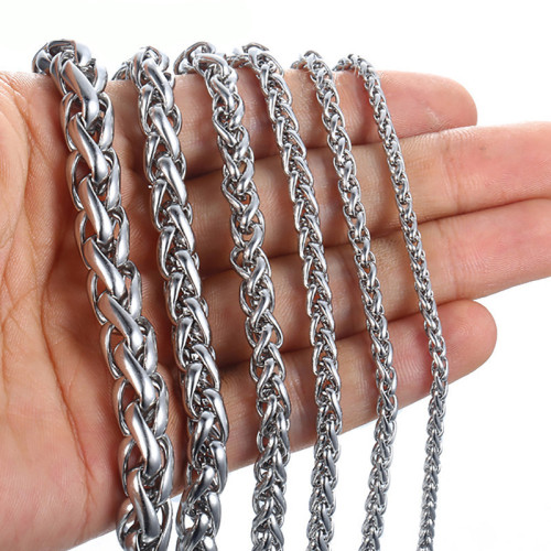 Titanium Steel Men's Flower Basket Chain Bracelet, Fashion Stainless Steel Jewelry, Keel Chain Bracelet