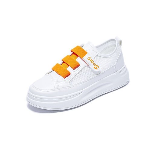 Spring and Autumn Velcro small white shoes women's shoes new comfortable thick bottom Hong Kong style spring sports small white shoes