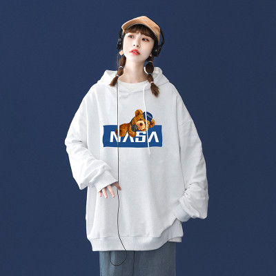 Women's Cotton Hoodie, Plus Size Sports Hoodie Loose Thin Jacket, Casual Long Sleeve Cozy Sweater