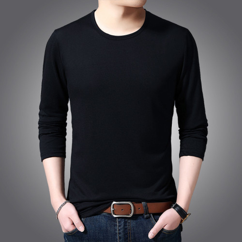Men's Long Sleeve T-Shirt Fashion Sports Thin Long Sleeve Casual Bottoming Shirt