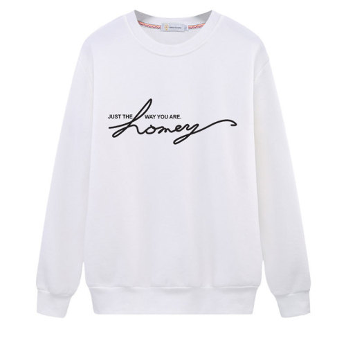 Fashion Pullover Sweater Women, Simple Color Letters Thin Long Sleeve Jacket Trend Top