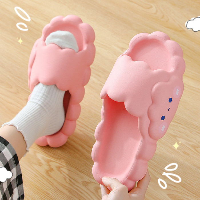 Cloud stepping on shit slippers fashion leisure home household thick bottom couple indoor slippers