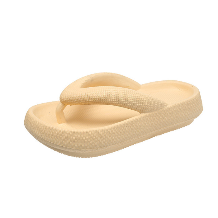 Thick-soled flip-flops, EVA feces, fashionable casual sports slippers, summer outdoor beach sandals with flip-flops