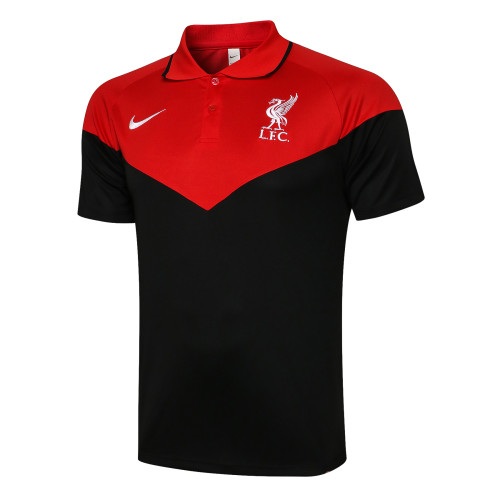Liverpool POLO Jersey 21/22 Black Red