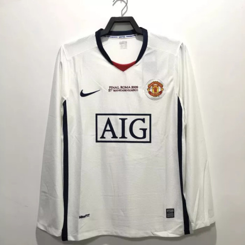 Manchester United Third Long Sleeve Retro Jersey 08/09