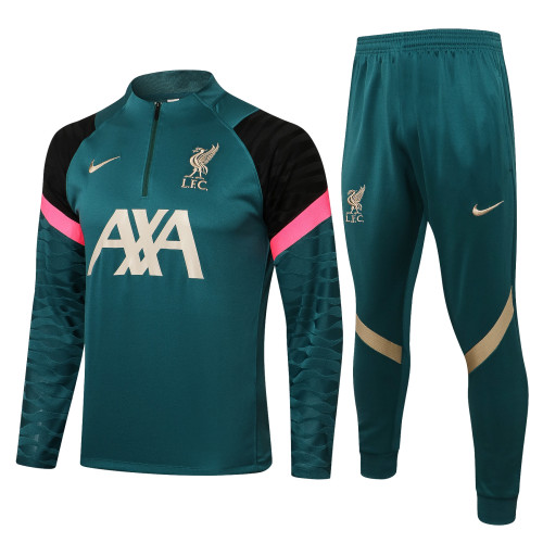Liverpool Training Jersey Suit 21/22 Green