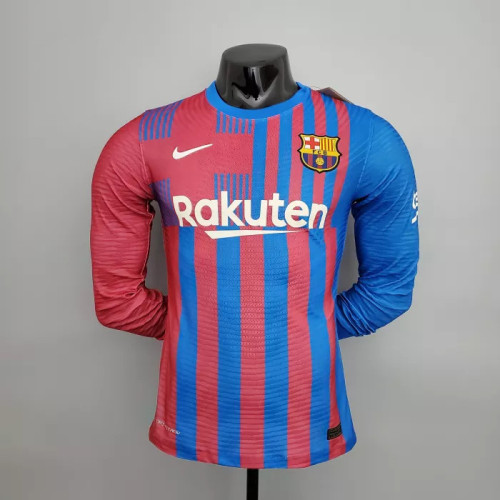 Barcelona Home Player Long Sleeve Jersey 21/22