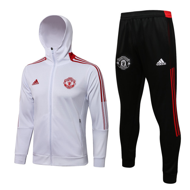 Manchester United Training Jacket Suit 21/22 White