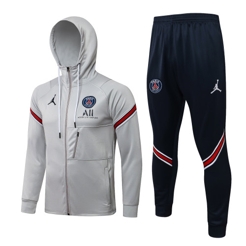 Paris Saint Germain X Jordan Training Jacket Suit 21/22 Gray