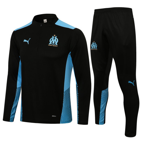 Marseille Training Jersey Suit 21/22 Black