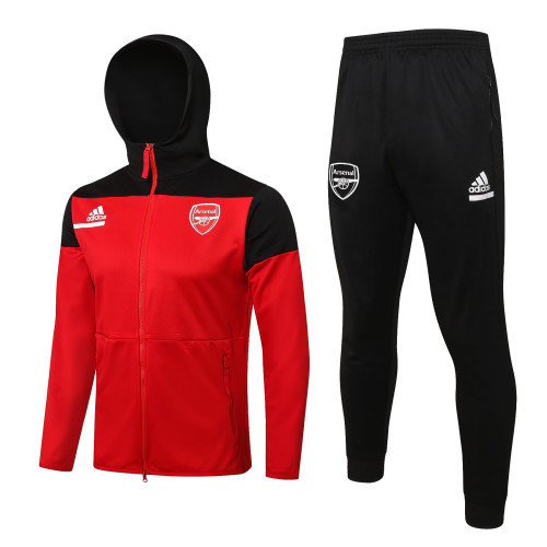 Arsenal Training Hoodie Suit 21/22 Red