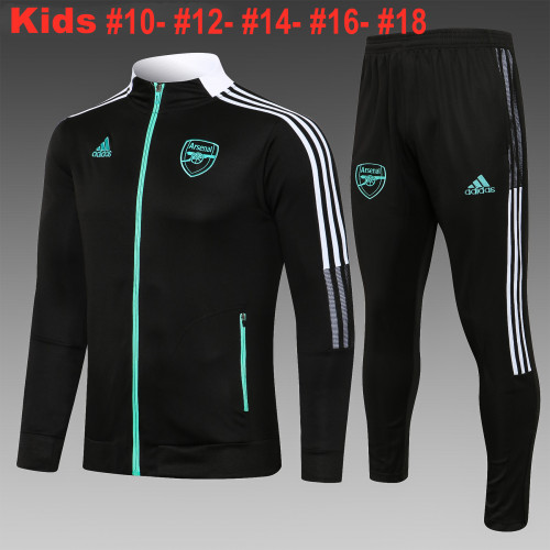 Arsenal Kids Training Jacket Suit 21/22 Black