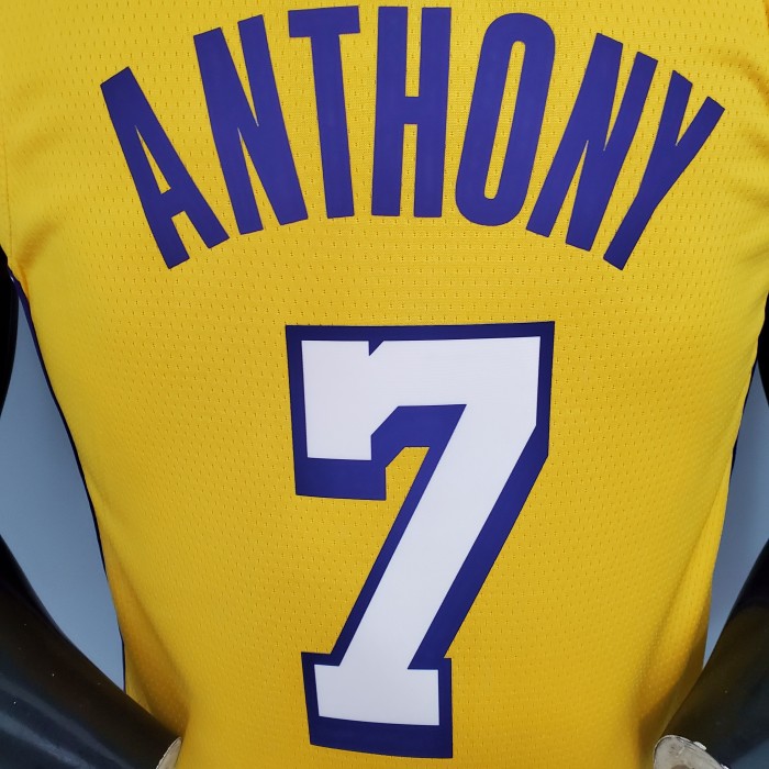 Carmelo Anthony Los Angeles Lakers 2020/21 Swingman Jersey Yellow