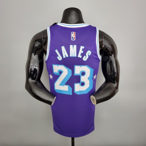 LeBron James Los Angeles Lakers 2021/22 City Edition Swingman Jersey Purple