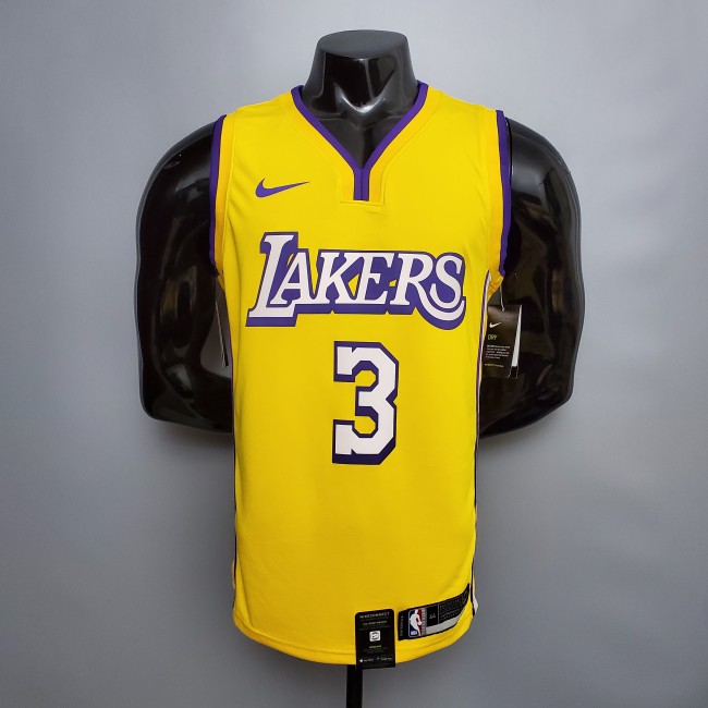 Anthony Davis Los Angeles Lakers 2020/21 Swingman Jersey Yellow