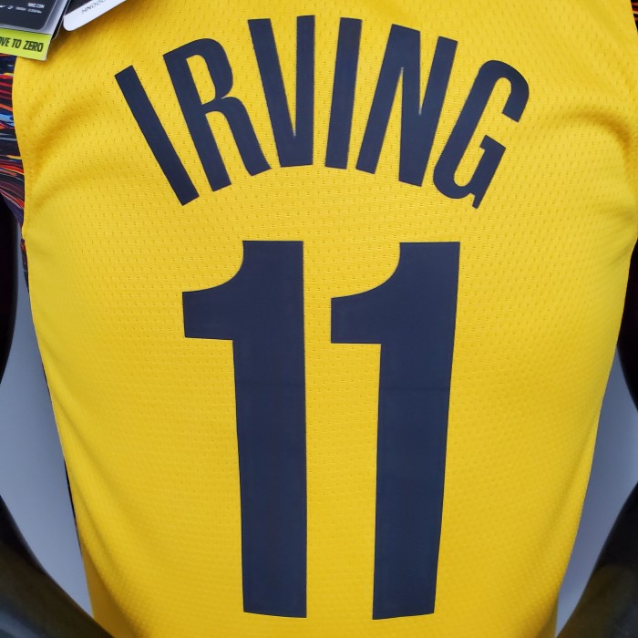 Kyrie Irving Brooklyn Nets Commemorative Edition Swingman Jersey Yellow