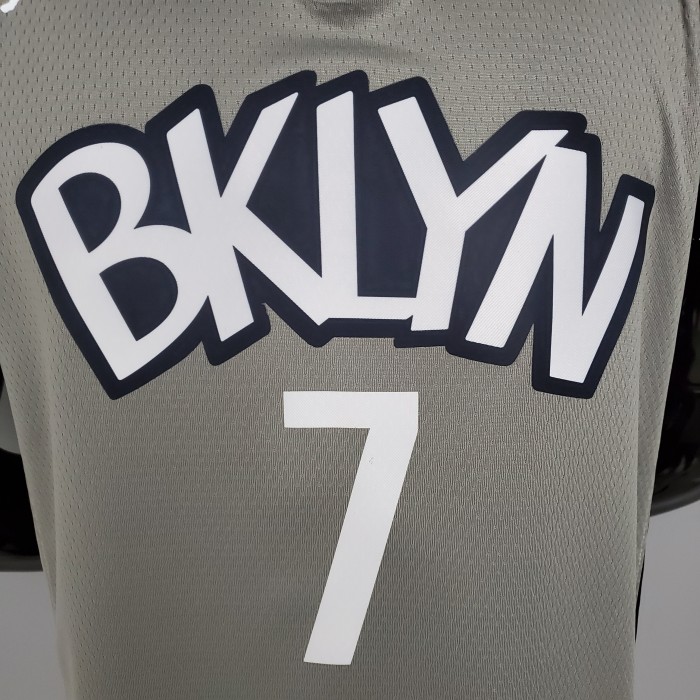 Kevin Durant Brooklyn Nets Flying Man Swingman Jersey Gray