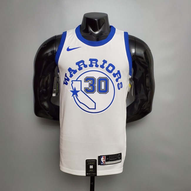 Stephen Curry Golden State Warriors Retro Version Swingman Jersey White