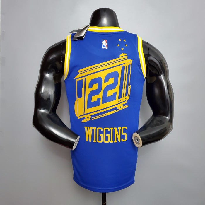 Andrew Wiggins Golden State Warriors Tram Version Swingman Jersey Blue