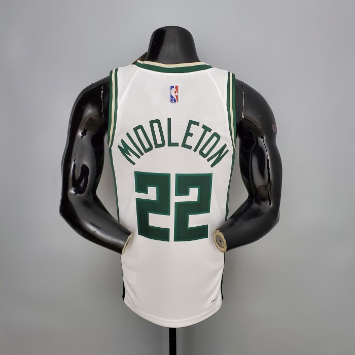 Khris Middleton Milwaukee Bucks 2021/22 Swingman Jersey White