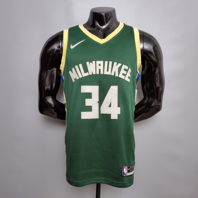 Giannis Antetokounmpo Milwaukee Bucks Swingman Jersey Green