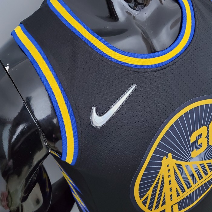 Stephen Curry Golden State Warriors 75th Anniversary Swingman Jersey Black