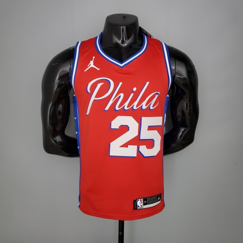 Ben Simmons Philadelphia 76ers 2020/21 Swingman Jersey Themed Red