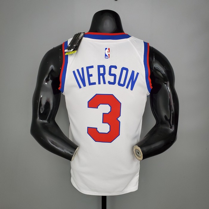 Allen Iverson Philadelphia 76ers 2020/21 Swingman Jersey White