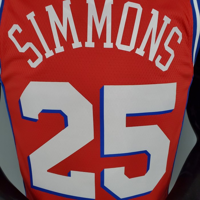 Ben Simmons Philadelphia 76ers 2020/21 Swingman Jersey Themed Red