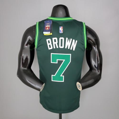 Jaylen Brown Boston Celtics Bonus Edition Swingman Jersey Dark Green