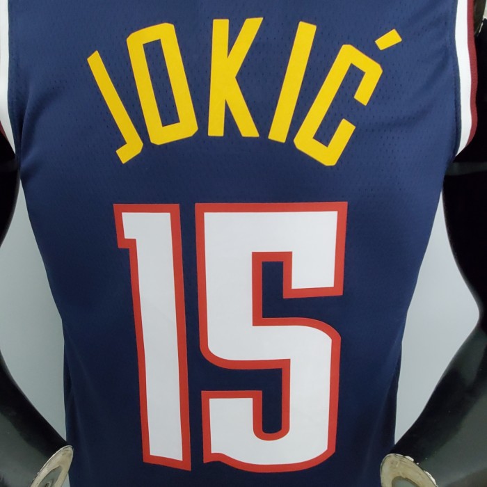 Nikola Jokic Denver Nuggets Swingman Jersey Navy Blue